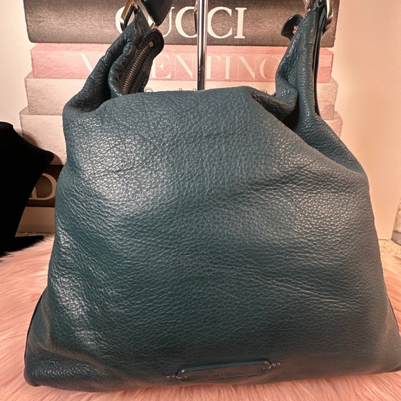 Cole Haan Teal Leather Women's Bag multi pocket - Picture 5 of 13